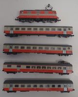 Minitrix N: SBB E-Lok Re 4/4 II 1112 & 4 EW III SWISS EXPRES