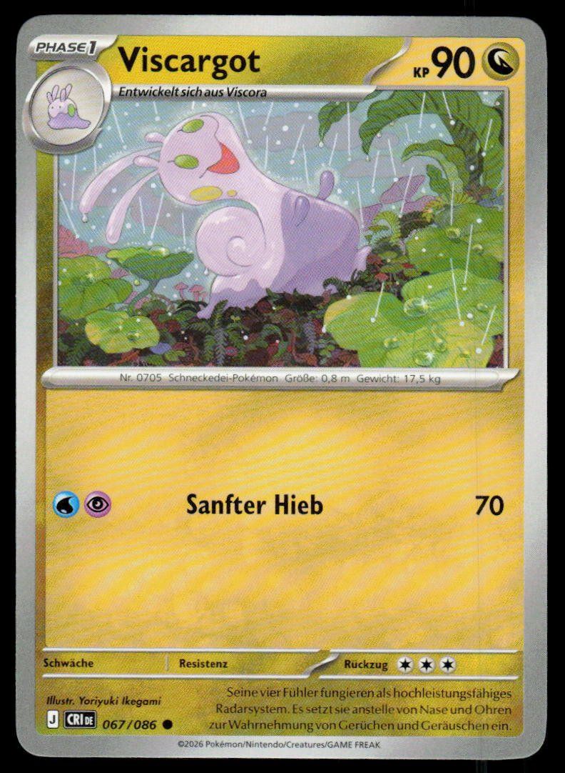 Pokémon Carte collezionabili: Pokemon Viscargot 067/086 – Usato da Herisau venduto da Pokemon2025