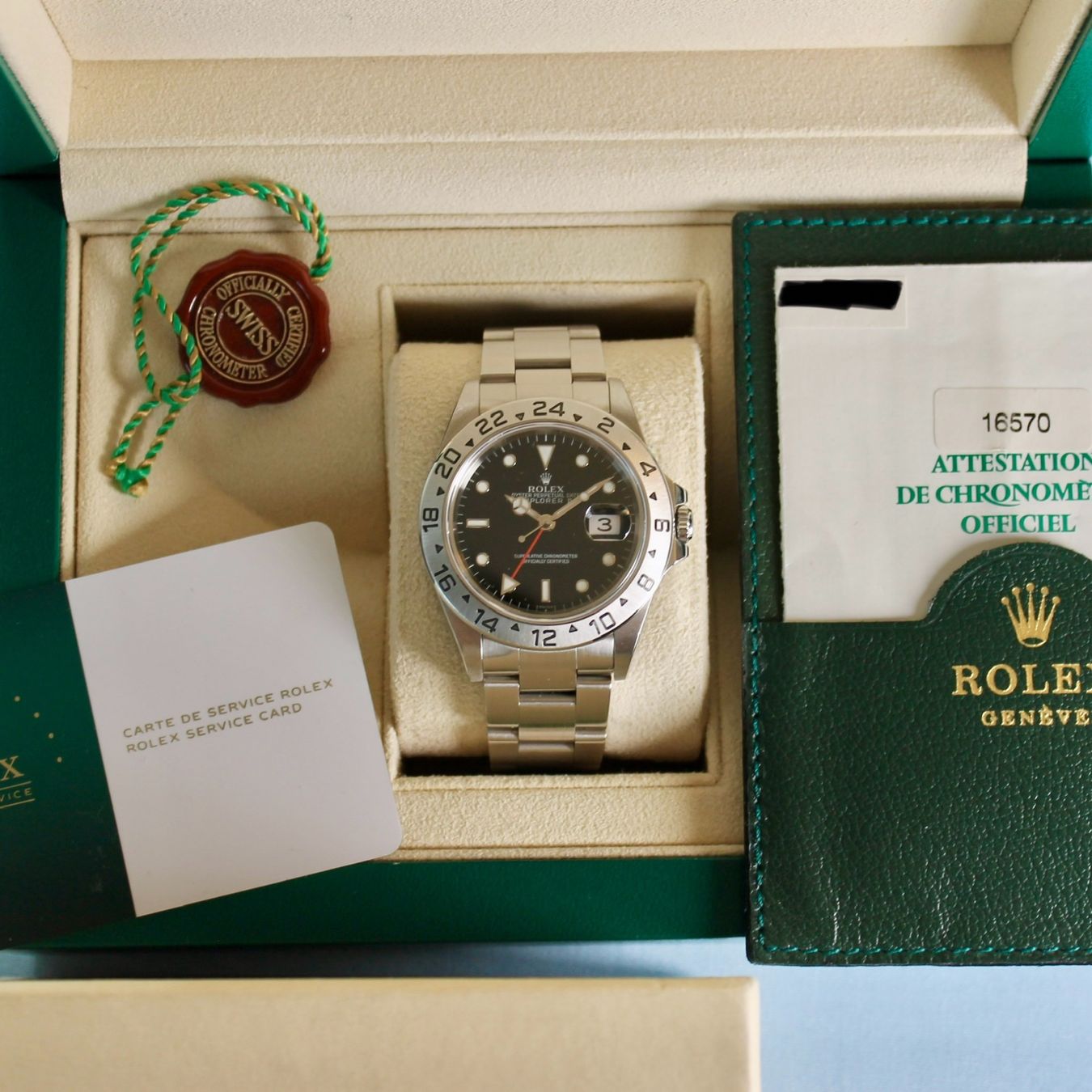 Rolex Orologi: Rolex Explorer II Ab Service! | "Swiss" only Dial | 1999 – Usato da Zürich venduto da tobleratelier 9