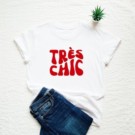 "Très Chic" T-Shirt, Grösse XS, neu