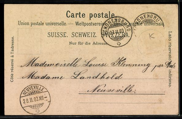 Cartes postales: Lithographie Aescher /Appenzell, Panorama – D'occasion à Berlin par bartko-reher 1