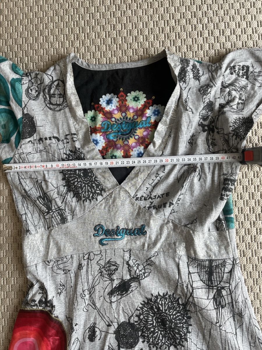 Desigual Vestiti: Desigual Kleid, grau bunt, M – Usato da Solothurn venduto da Bobesch08 8
