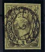 Altdeutschland 1855 Sachsen 3 Neu-Groschen gest.