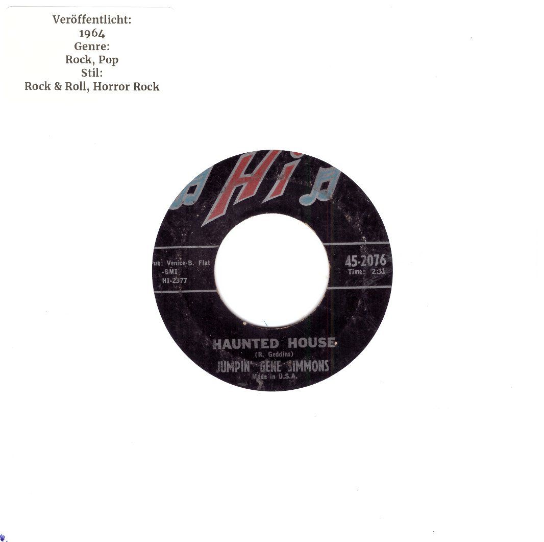 Dischi in vinile: JUMPIN' GENE SIMMONS – Usato da Bassersdorf venduto da house-of-vinyl