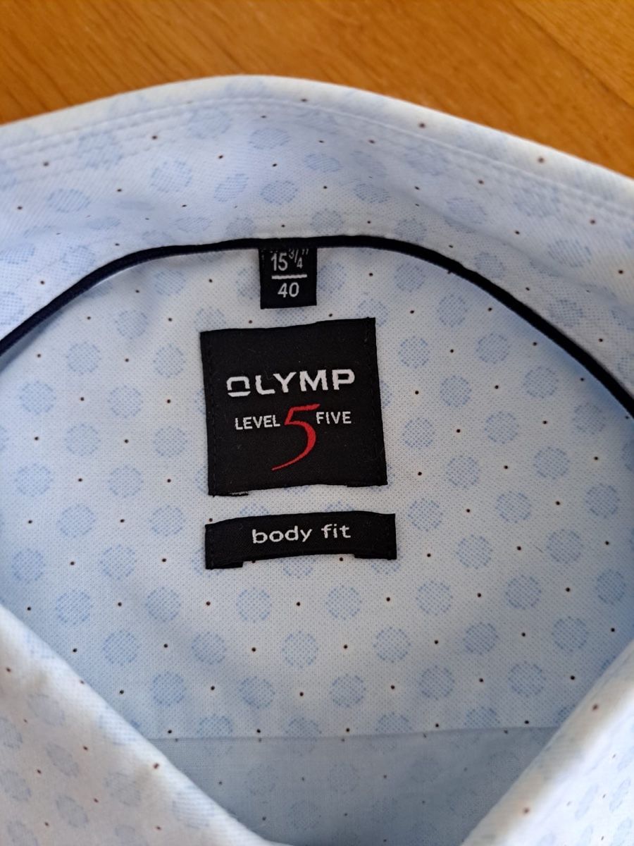 Hemden: Hemd Olymp body fit Hellblau gemustert Gr. 40  – Neu (gemäss Beschreibung) aus Balzers von lea_sy5p 1