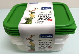 4er Set Gefrierdosen 0.5 l / DOMINO