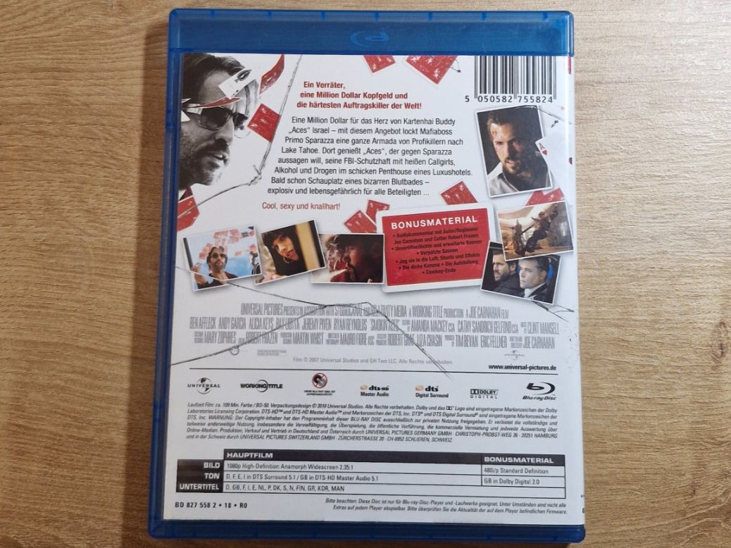Tutti i DVDs: Smokin' Aces (2006) RAR Bluray – Usato da Pfungen venduto da Whitie 1