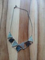 Silver Geometric Necklace, Costume Jewelry, Gift Idea