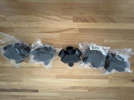 Reiseadapter Steckdosenadapter Mehrfachsteckdose 4x Schwarz 