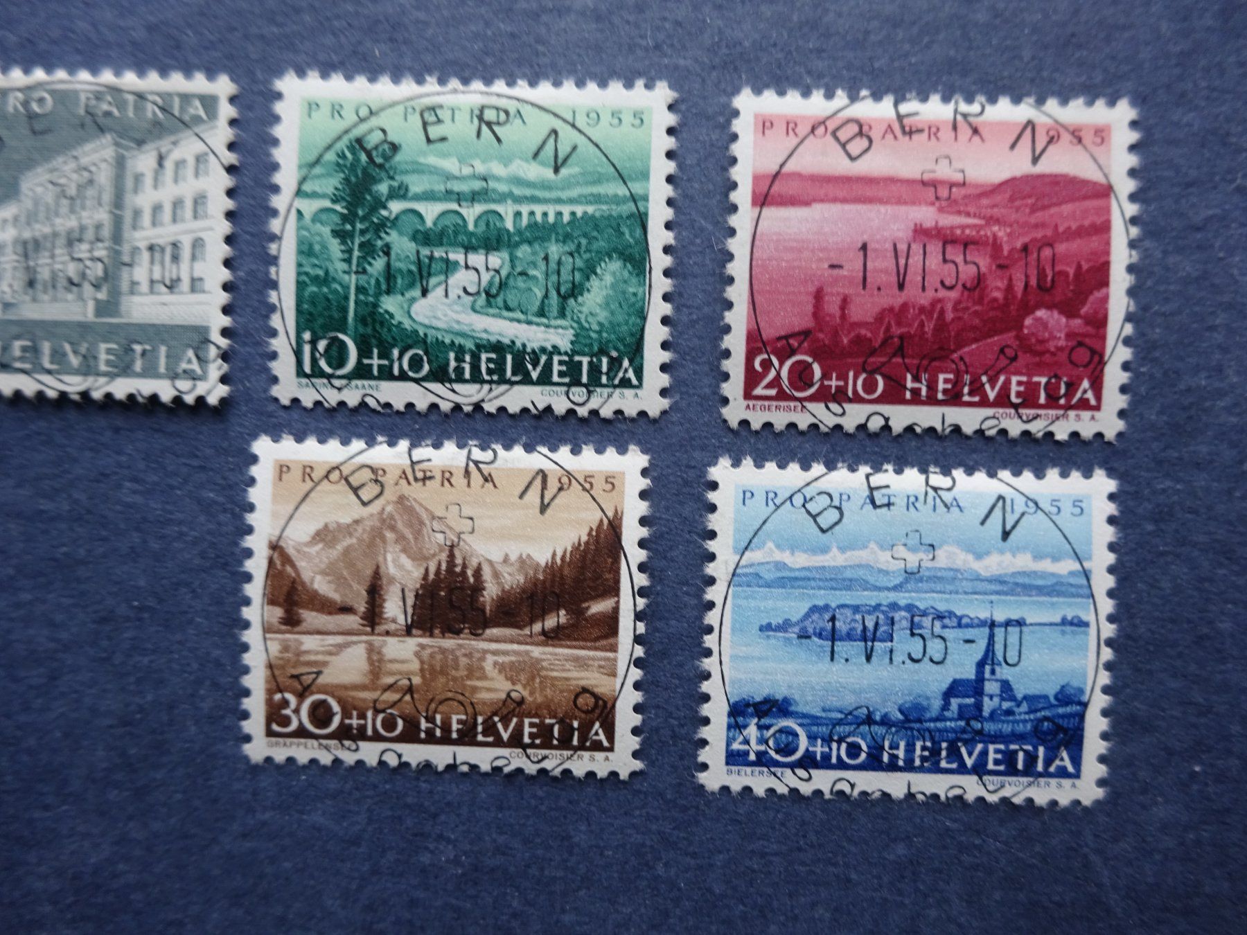 Tutti i francobolli: 1955 Pro Patria mit ET-BERN – Usato da Appenzell-Steinegg venduto da adi1975 3