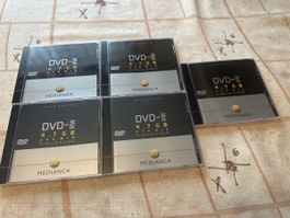 DVD-RW 4.7GB Rohlinge, 5 Stk, Neuwertig