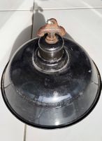 Vintage Industrielampe 30er Jahre Bauhaus-Ära Emaille Stahl