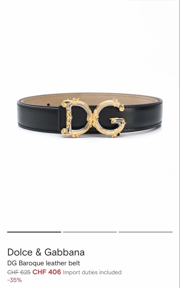 Dolce & Gabbana Cinture: Dolce & Gabbana DG Gürtel Leder 65cm – Usato da Cham venduto da nad_z2js 5