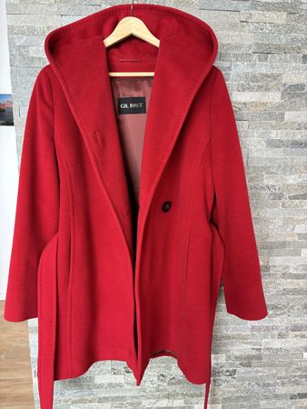 GIL BRET - Manteau Laine - Rouge - 36