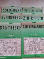 6 STK LANDESKARTEN 1:50000 ( 1985)