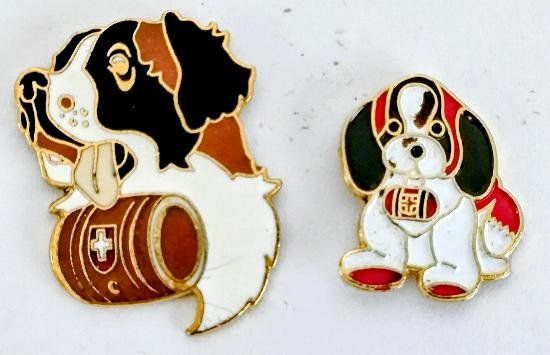 Placchette & Badge: 2 Bernhardiner Pin – Usato da Pfäffikon ZH venduto da Colacity