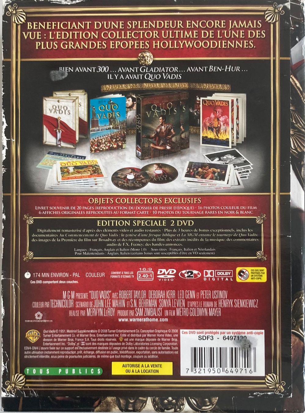 Tutti i DVDs: QUO VADIS – Usato da Poliez-Pittet venduto da Newtown-Records 1