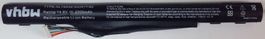 vhbw AL15A32.4ICR17/65 Li-Ion Laptop-Akku 14,8V 2200mAh