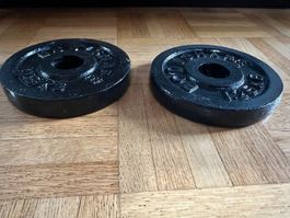 2 Hantelscheiben je 1,25 kg – Gesamtgewicht 2,5 kg