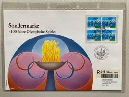 FDC Grossbrief 100 Jahre Olympische Spiele 1996  ET