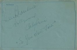 William Beaudine (1892-1970) Regisseur - Autogramm
