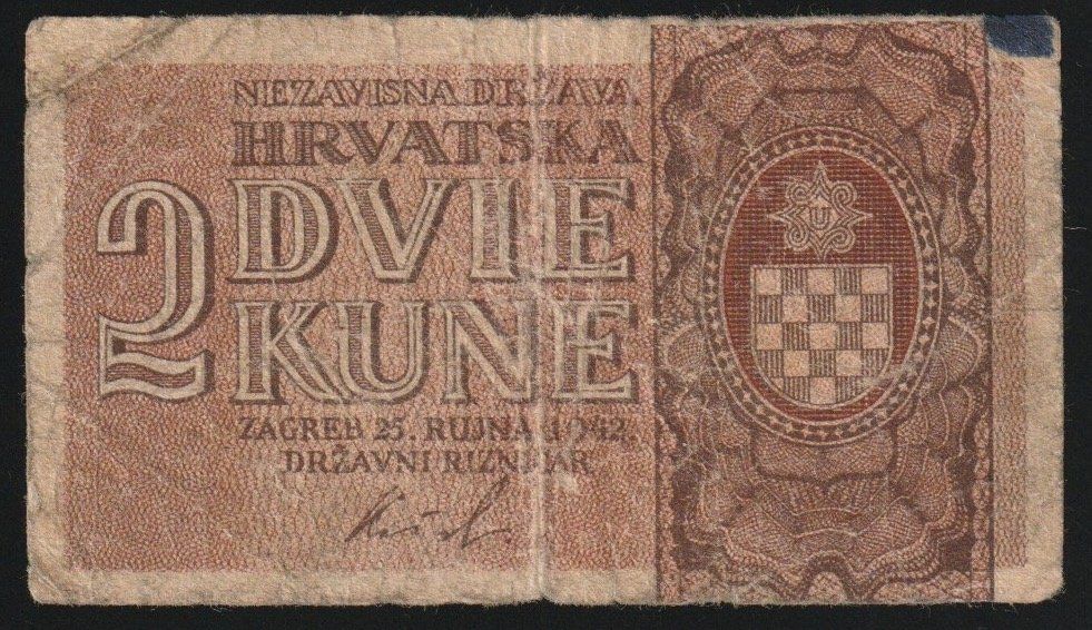 Kroatien 2 Kuna 1942 NDH (Gebraucht) in Naters für CHF 7 – mit ...