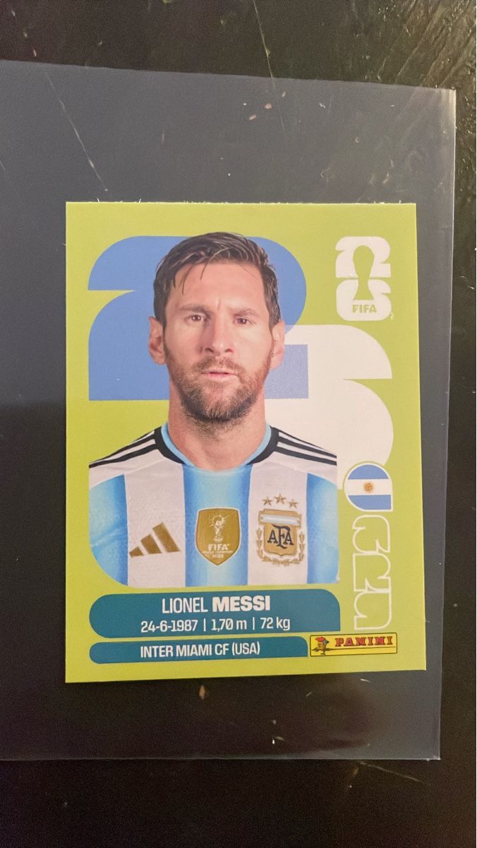 Panini Sammelbilder & Trading cards: WM Panini 2026 - Lionel Messi – Neu (gemäss Beschreibung) aus Rotkreuz von Rajah