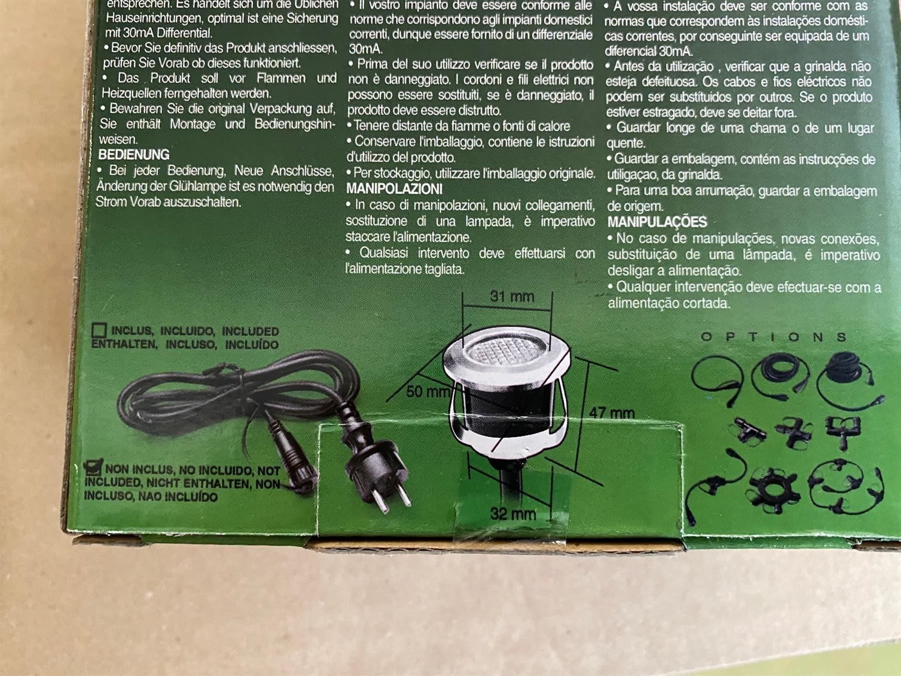 Lampade: %O319  3Stk. neue Einbau-Spot LED  Aussen – Nuovo e nell'imballaggio originale da Necker venduto da liq24 7