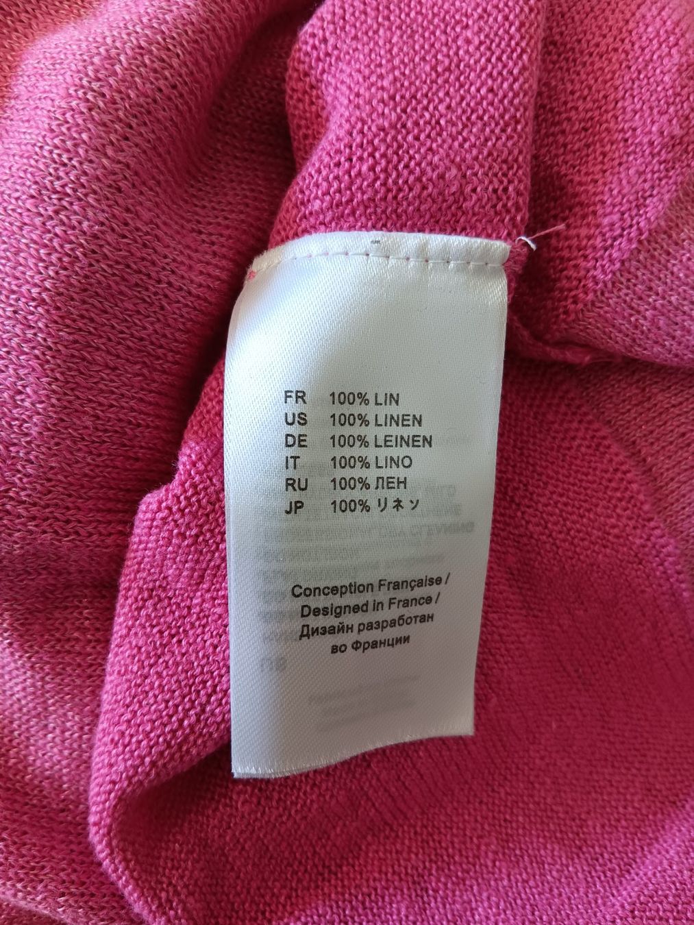 Maglioni & Felpe: ESTHEME PARIS Pull en lin rose taille M neuf – Nuovo e nell'imballaggio originale da Cossonay-Ville venduto da Les_1001_perles 5