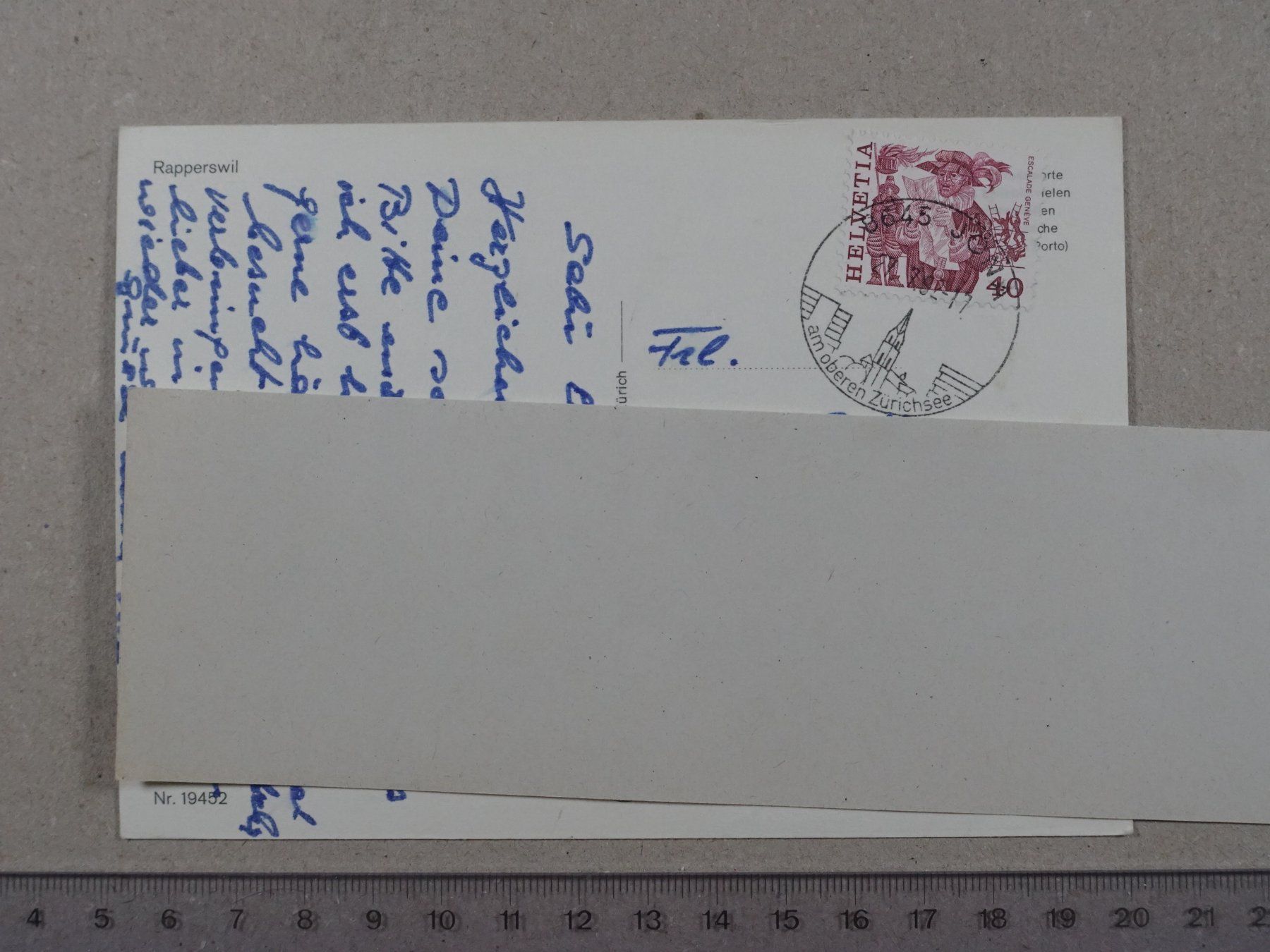 Ansichtskarten: Rapperswil, 1982 – Gebraucht aus Lenzburg von fh1 1