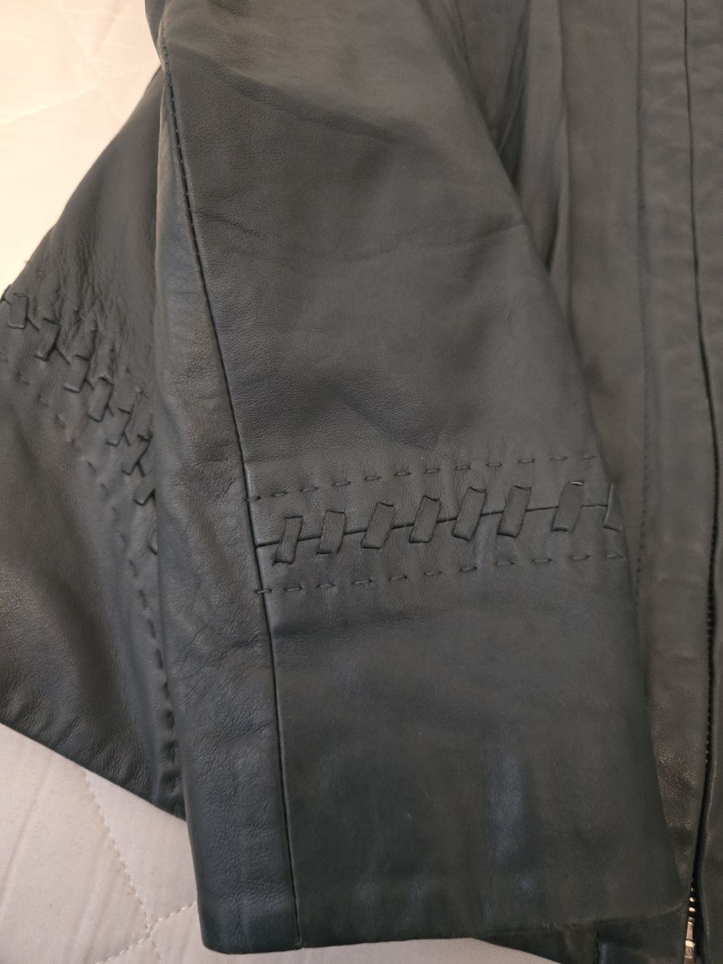 Giacche: Leather Jacket Size 44 Dark Blue / pretrol – Nuovo (secondo la descrizione) da Zug venduto da Minieme 1