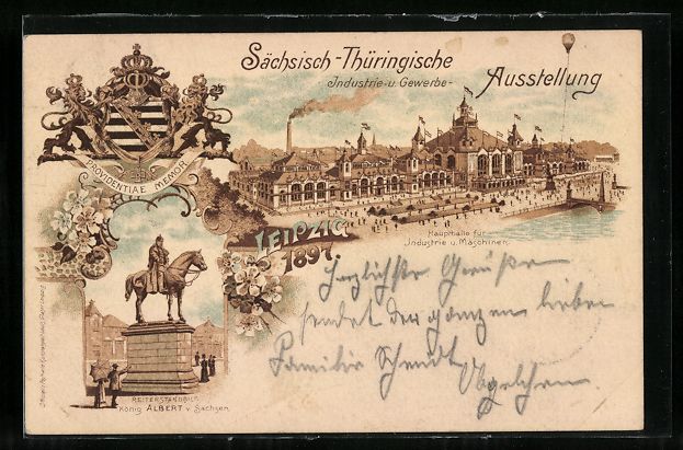Cancelleria postale: Litho Leipzig, Sächsisch-Thüringische  – Usato da Berlin venduto da bartko-reher