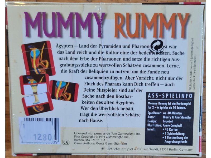 Spiele: Kartenspiel "Mummy Rummy" – Neu und originalverpackt aus Zürich von Desmond01 1