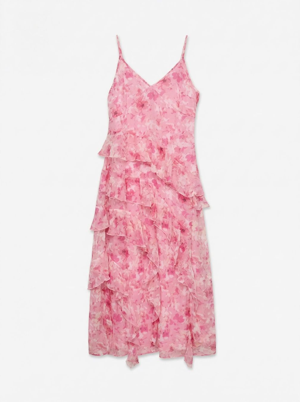 Vero Moda Vestiti: Kleid rosa geblümt Grösse S Rüschen – Usato da Zürich venduto da ari_pk96