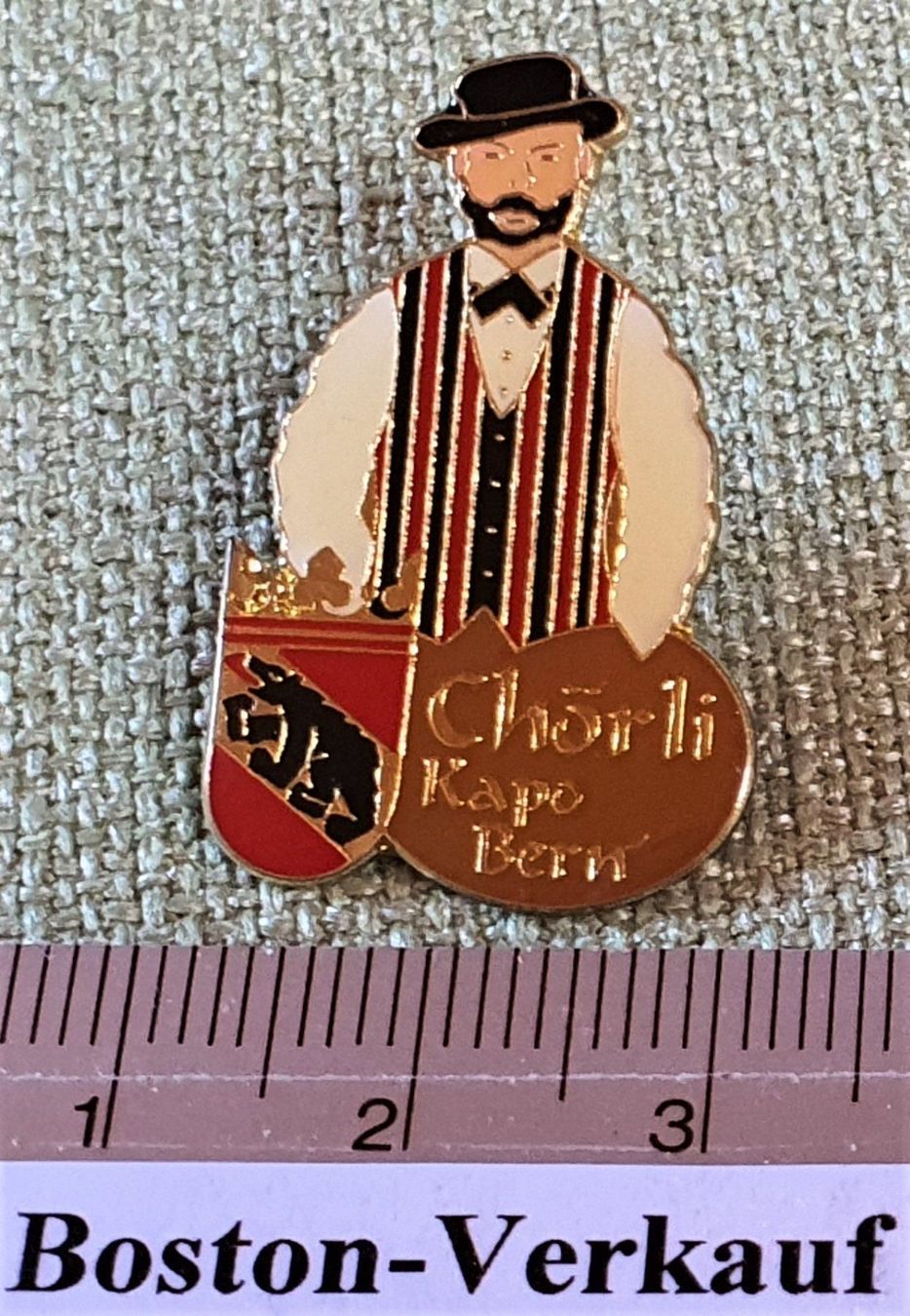 Placchette & Badge: E380 - Pin Polizei Chörli Kapo Bern CH – Usato da Reinach BL venduto da Boston-Verkauf 1