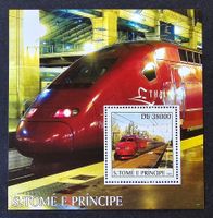 Sao Tome und Principe-Mi Block 471 ** (2003) Bahnmotive