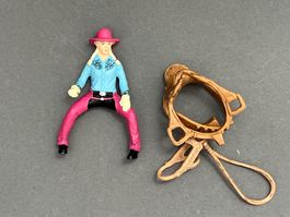 Schleich Westernreiterin pink Westernsattel Cowgirl Reiterin