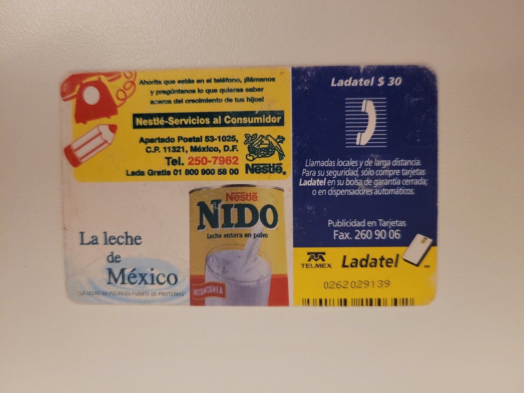 Schede telefoniche: Telefonkarte Mexiko ladatel nido – Usato da Inwil venduto da Flower2325 1