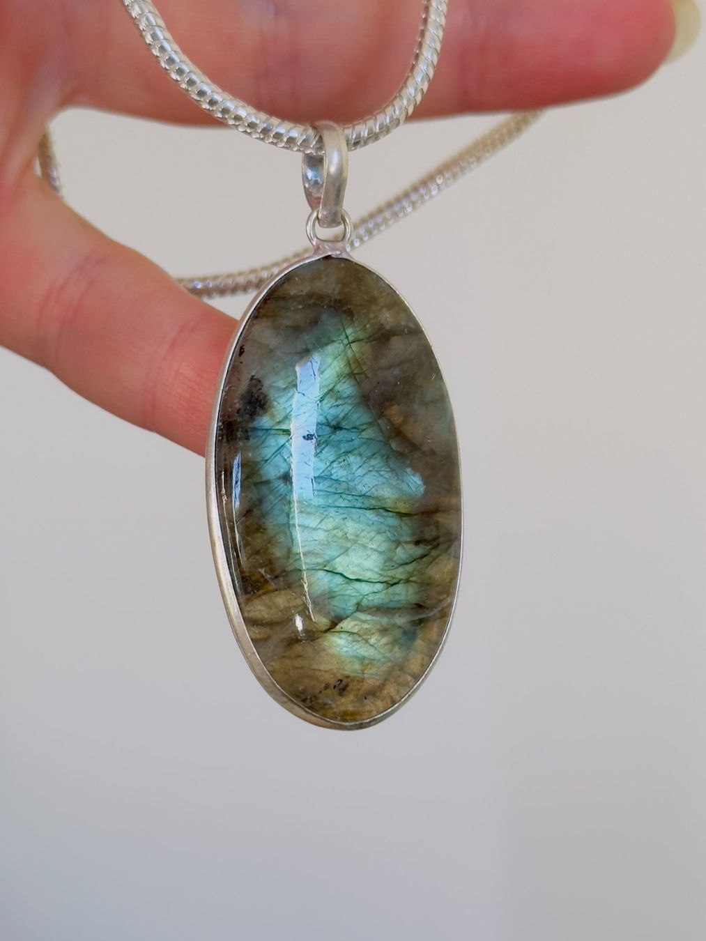 Catenine: Labradorite necklace – Nuovo e nell'imballaggio originale da Genève venduto da AGBERG 2