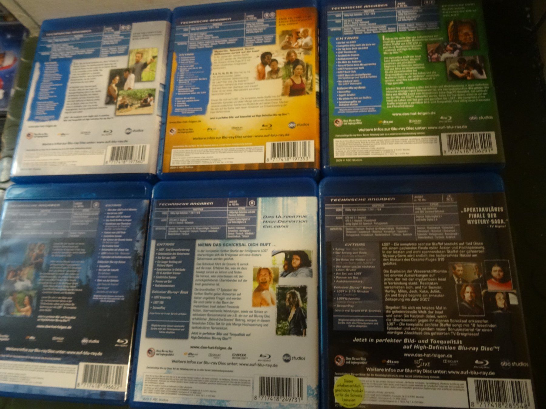 Tutti i DVDs: LOST Serie Blu-ray STAFFEL 1-6 – Usato da Olten venduto da Disc-Verkauf 1