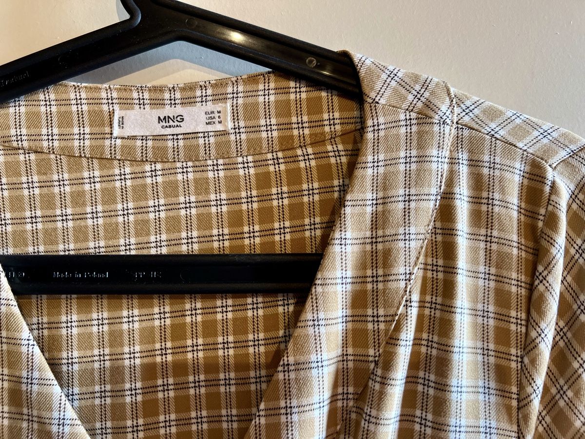 Mango Kleider: ROBE MANGO BEIGE À CARREAUX - M – Gebraucht aus Fribourg von alex_afs 4