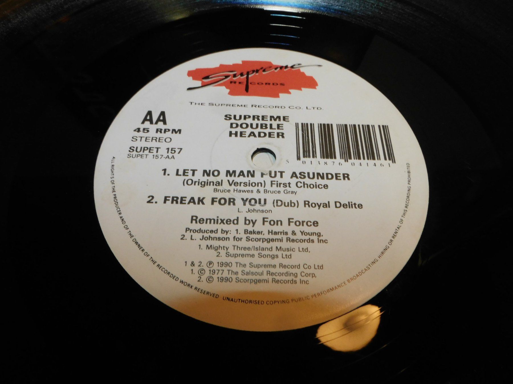 Dischi in vinile: LP - 1990 Supreme Double Header - Remixed by Fon Force – Usato da Sursee venduto da 76 1
