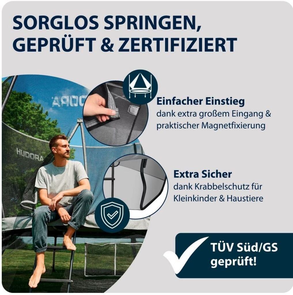 Hudora Trampoline: Hudora FANTASTIC COMPLETE Trampolin MAX 300 – Neu und originalverpackt aus Walenstadt von Trend-24 4
