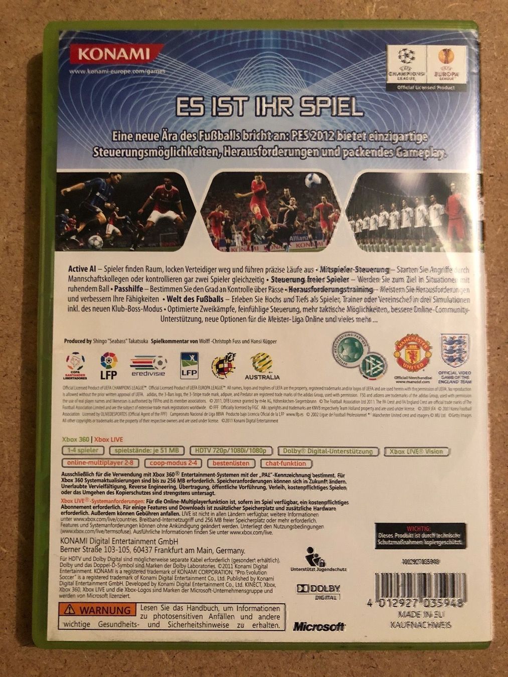 Spiele: PES 2012 für Xbox 360 – Gebraucht aus Kestenholz von Mad18 1