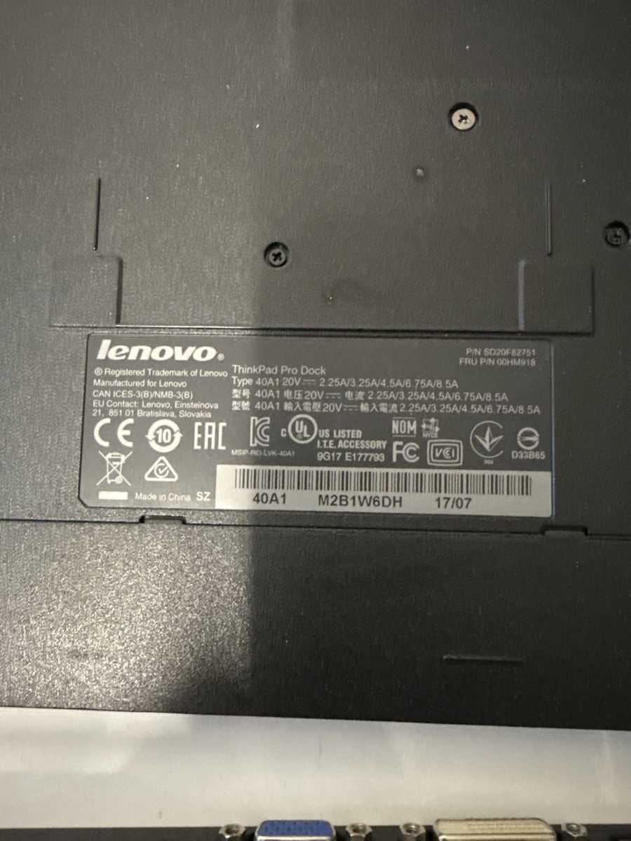 Lenovo Dockingstation: ThinkPad Pro Dock – Gebraucht aus Pfäffikon SZ von ELMAdiscount 1