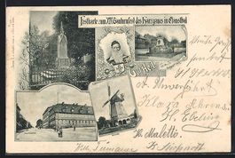 Clausthal, Festkarte zum XIV. Gauturnfes