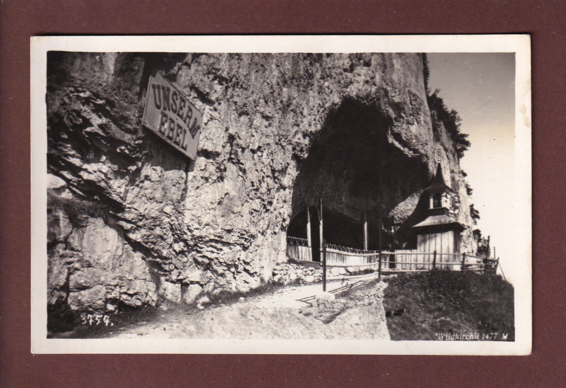 Cartoline postali: Aescher - WILDKIRCHLI - "Unserm Ebel" – Usato da Pully venduto da nicecards