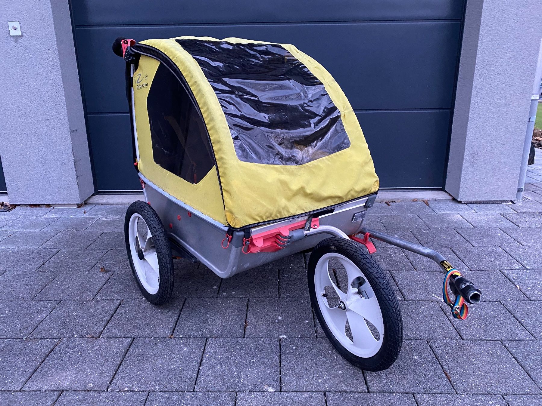 Anhänger: robuster Velo-Kinder-Anhänger/Jogger Weber Ritchie 2 – Gebraucht aus Kreuzlingen von ihobdiglei