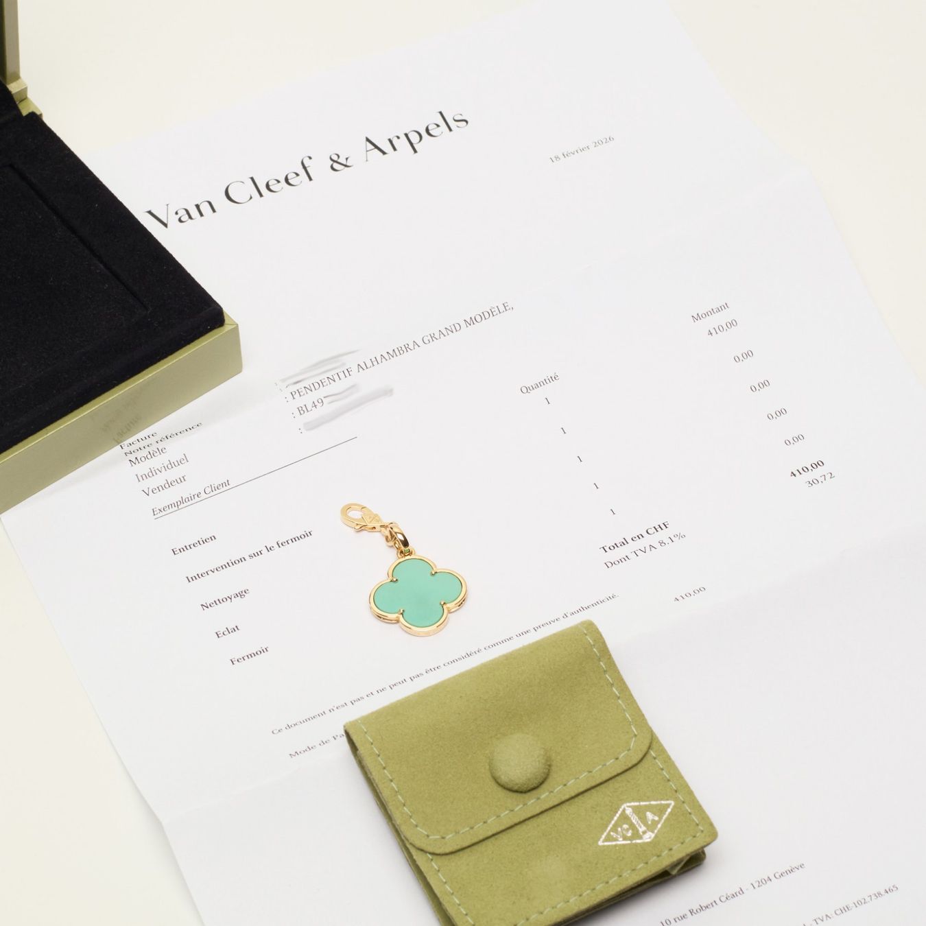 Van Cleef Catenine: RARE Authentique Pendentif VAN CLEEF ARPELS Magic turquoise – Nuovo (secondo la descrizione) da Carouge GE venduto da TLD 9
