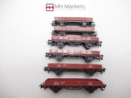 Märklin 6er Set Niederbordwagen Deutsche Bahn o.OVP AC WS H0